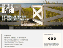 Tablet Screenshot of listeningpays.com